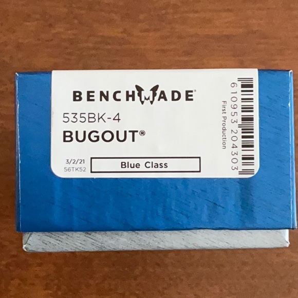 Benchmade Bugout - Alum Gry (3.24" Bohler M390) 535BK-4 - Picture 7 of 7